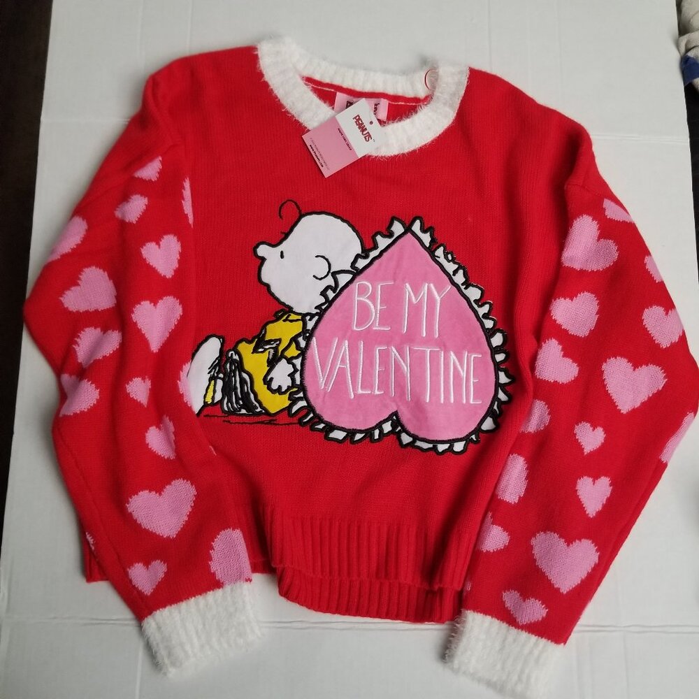 Peanuts Be My Valentine Sweater (Charlie Brown)
